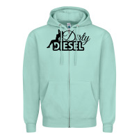 Seafoam Dirty Diesel Sexy Zipper Hoodie - linhVisuals