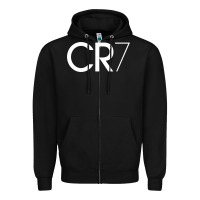 Black Cristiano CR7 Zipper Hoodie - linhVisuals