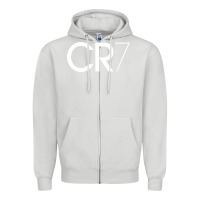 Dove Grey Cristiano CR7 Zipper Hoodie - linhVisuals