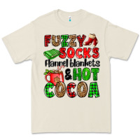 Fuzzy Socks Flannel Blankets And Hot Cocoa Premium Tee | Teevron