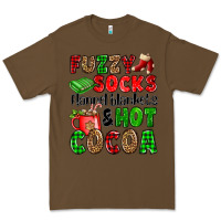 Cacao fuzzy socks flannel blankets and hot cocoa Premium Tee - OliviaCreatesArt