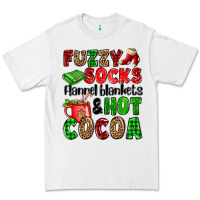 White fuzzy socks flannel blankets and hot cocoa Premium Tee - OliviaCreatesArt