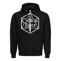 Black critical role Zipper Hoodie - linhVisuals