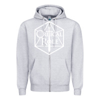 Heather Grey critical role Zipper Hoodie - linhVisuals