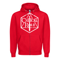 Red critical role Zipper Hoodie - linhVisuals