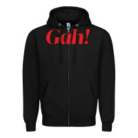 Black lisa say gah Zipper Hoodie - linhVisuals
