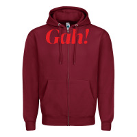 Burgundy lisa say gah Zipper Hoodie - linhVisuals