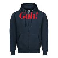 Navy lisa say gah Zipper Hoodie - linhVisuals