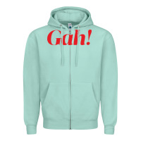 Seafoam lisa say gah Zipper Hoodie - linhVisuals