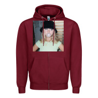 Burgundy Rosinkranz Looks So Good Claire Zipper Hoodie - linhVisuals