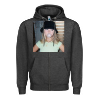 Charcoal Heather Rosinkranz Looks So Good Claire Zipper Hoodie - linhVisuals