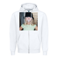 White Rosinkranz Looks So Good Claire Zipper Hoodie - linhVisuals