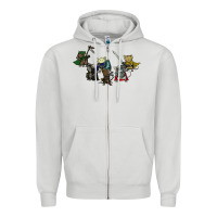 Dove Grey mouse guard Zipper Hoodie - linhVisuals
