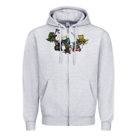 Heather Grey mouse guard Zipper Hoodie - linhVisuals
