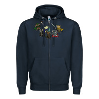 Navy mouse guard Zipper Hoodie - linhVisuals
