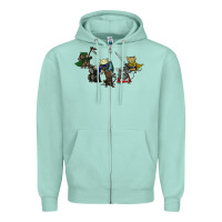 Seafoam mouse guard Zipper Hoodie - linhVisuals