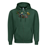 Sports Green mouse guard Zipper Hoodie - linhVisuals