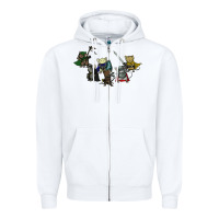 White mouse guard Zipper Hoodie - linhVisuals