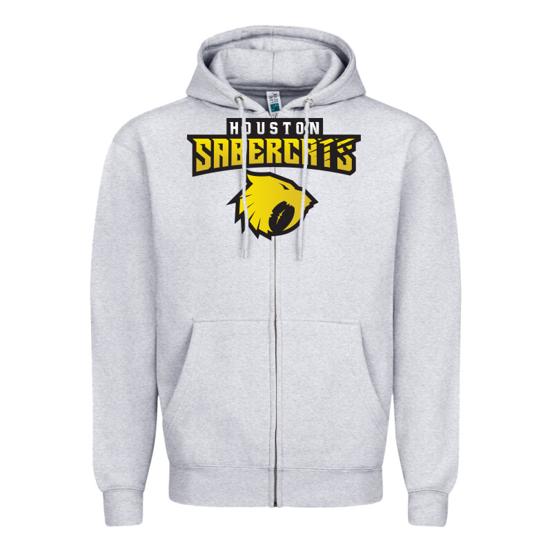 Houston Sabercats Rugby Zipper Hoodie by linhVisuals | Teevron