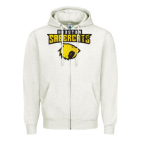 Oatmeal Heather houston sabercats rugby Zipper Hoodie - linhVisuals