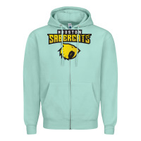 Seafoam houston sabercats rugby Zipper Hoodie - linhVisuals