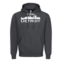 Smoke I Am Detroit Zipper Hoodie - linhVisuals