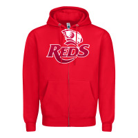 Red queensland reds rugby Zipper Hoodie - linhVisuals