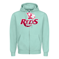 Seafoam queensland reds rugby Zipper Hoodie - linhVisuals