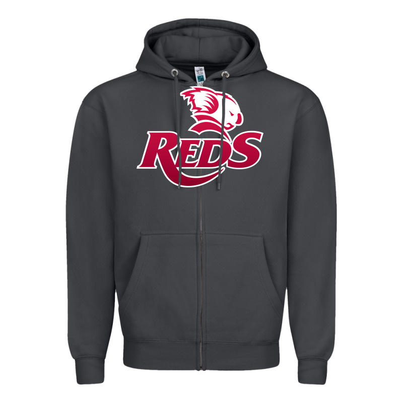 Queensland Reds Rugby Zipper Hoodie by linhVisuals | Teevron