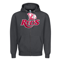 Smoke queensland reds rugby Zipper Hoodie - linhVisuals
