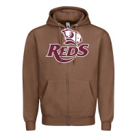 Chestnut reds rugby australia Zipper Hoodie - linhVisuals