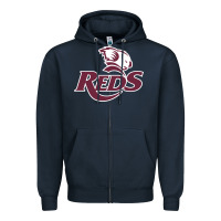 Navy reds rugby australia Zipper Hoodie - linhVisuals