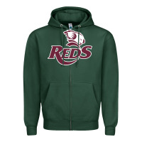 Sports Green reds rugby australia Zipper Hoodie - linhVisuals