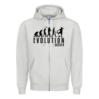 Soccer Evolution Zipper Hoodie | Teevron