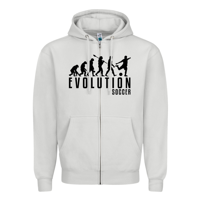 Soccer Evolution Zipper Hoodie by linhVisuals | Teevron
