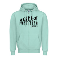 Seafoam soccer evolution Zipper Hoodie - linhVisuals