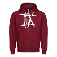 Burgundy Ice Nine Kills - INK Zipper Hoodie - linhVisuals