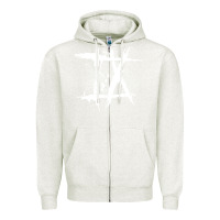 Oatmeal Heather Ice Nine Kills - INK Zipper Hoodie - linhVisuals