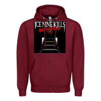 Burgundy ice nine kills 16 Zipper Hoodie - linhVisuals