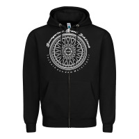 Black BBS Wheel Zipper Hoodie - linhVisuals