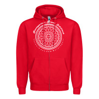 Red BBS Wheel Zipper Hoodie - linhVisuals