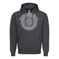 Smoke BBS Wheel Zipper Hoodie - linhVisuals