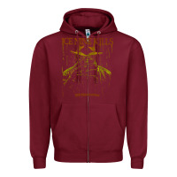 Burgundy Ice Nine Kills Zipper Hoodie - linhVisuals