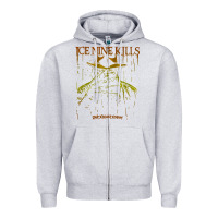 Heather Grey Ice Nine Kills Zipper Hoodie - linhVisuals