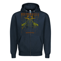 Navy Ice Nine Kills Zipper Hoodie - linhVisuals