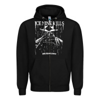 Black Ice Nine Kills Zipper Hoodie - linhVisuals