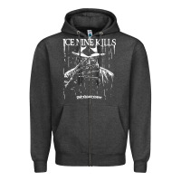 Charcoal Heather Ice Nine Kills Zipper Hoodie - linhVisuals