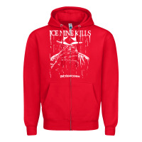 Red Ice Nine Kills Zipper Hoodie - linhVisuals