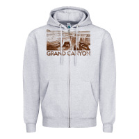 Heather Grey grand canyon Zipper Hoodie - linhVisuals