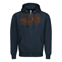 Navy grand canyon Zipper Hoodie - linhVisuals